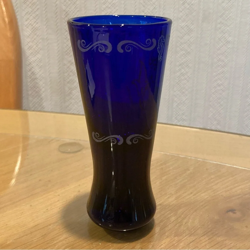 Vintage Shot Glass Universal Studios Islands of Adventure. 90s. Blue; 4 inches.